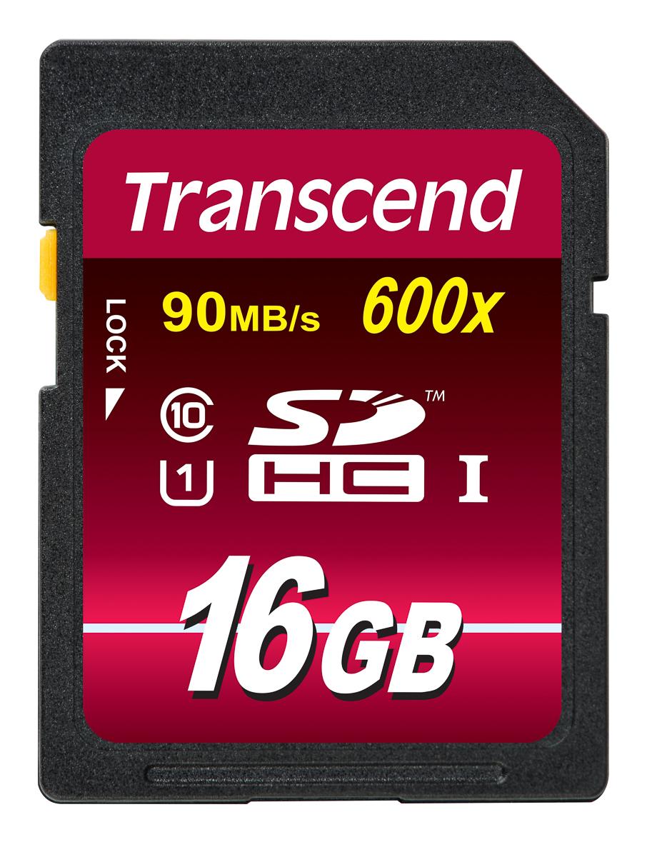 Produktfoto 1 von Transcend Ultimate SDHC SD-Karte 16 GB Class 10, UHS-1 U1, MLC