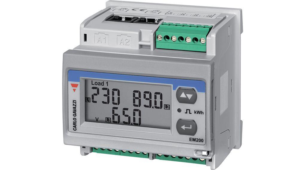 Produktfoto 1 von Carlo Gavazzi EM271 Energiemessgerät LCD 72mm x 72mm, 7-stellig / 3-phasig