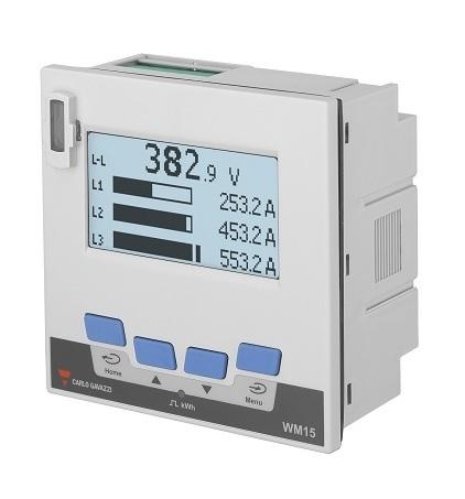 Carlo Gavazzi WM15 Energiemessgerät LCD 96mm x 96mm / 3-phasig