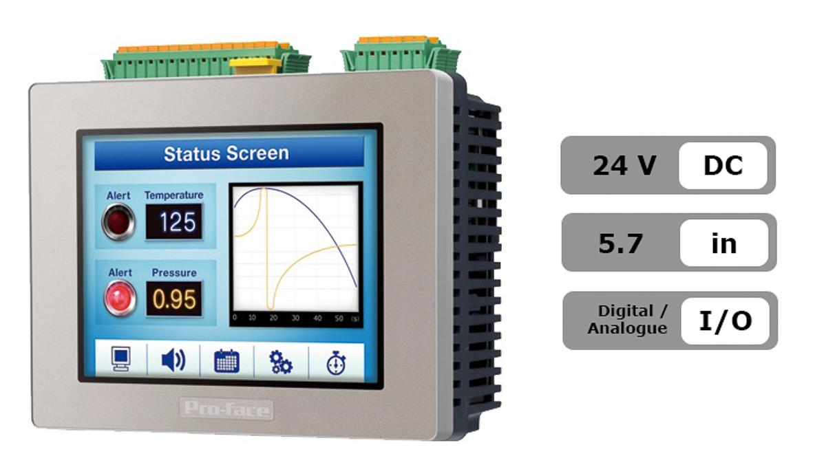 Pro-face LT4000M HMI-Touchscreen, 5,7 Zoll USB Farb TFT LCD 320 x 240pixels 24 V dc 163 x 76,22 x 129,4 mm