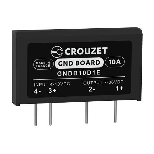 Crouzet SSR GND Board THT Halbleiterrelais DC-Schaltung, 1-poliger Schließer 36 V eff / 10 A Effektivwert