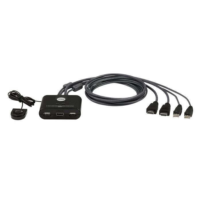 Produktfoto 1 von Aten KVM-Switch 7-Port 1 Videoausgänge HDMI 1 Displays USB HDMI