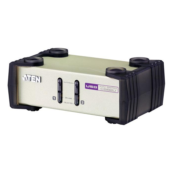 Aten KVM-Switch 8-Port 1 Videoausgänge VGA 2 Displays PS/2, USB USB