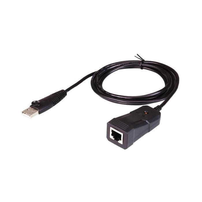 Produktfoto 1 von Aten USB-Netzwerkadapter Stecker USB 2.0 A USB B RJ45 Buchse Anschluss 2