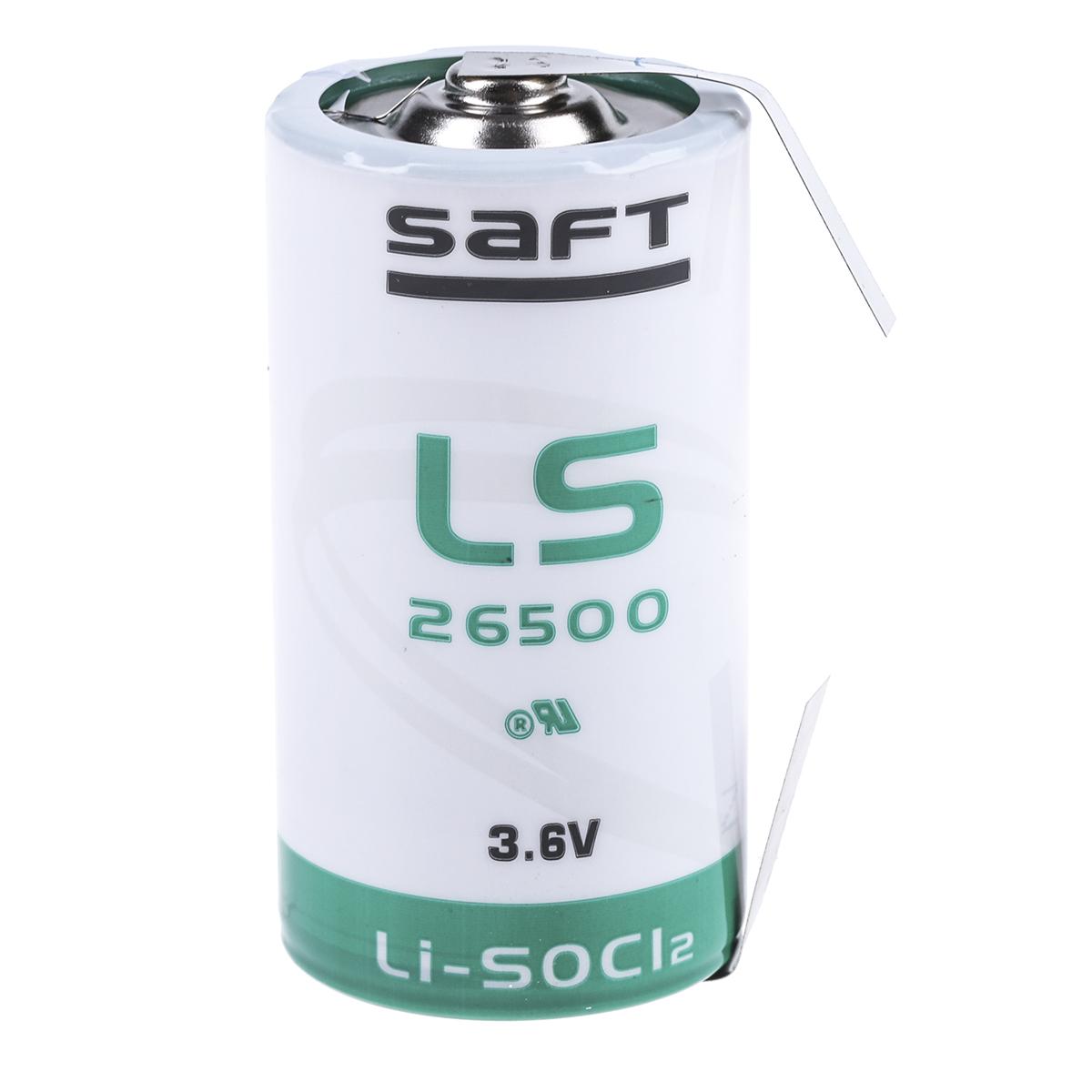 Produktfoto 1 von Saft Li-Thionylchlorid C Batterie, 3.6V, 7.7Ah mit Lötfahnen-Anschluss