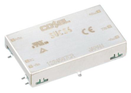 Produktfoto 1 von Cosel DC/DC-Wandler 6W 5 V dc IN, 3.3V dc OUT / 1.2A 500V ac isoliert