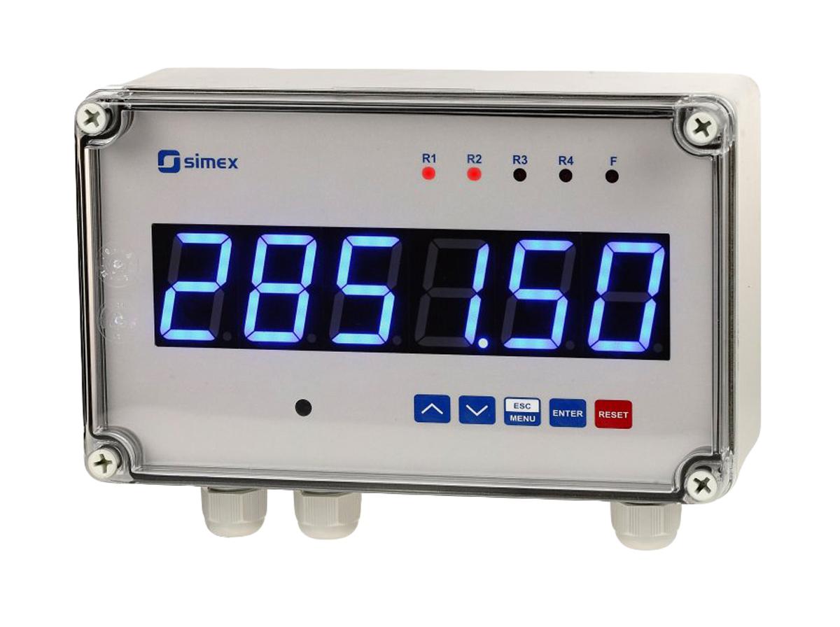 Produktfoto 1 von Simex SLIK-638 Unidirektional Zähler LED-Display 6-stellig, Impuls, max. 90Hz, 230 V ac, –99999 → 999999