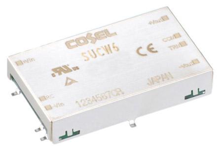 Produktfoto 1 von Cosel DC/DC-Wandler 6W 48 V dc IN, ±12V dc OUT / 250mA 500V ac isoliert