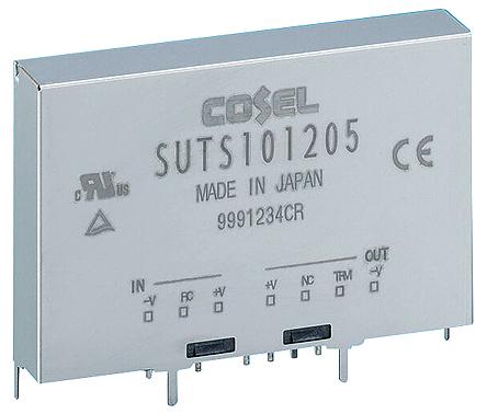 Produktfoto 1 von Cosel SUTS DC/DC-Wandler 8.58W 24 V dc IN, 3.3V dc OUT / 2.6A 500V ac isoliert