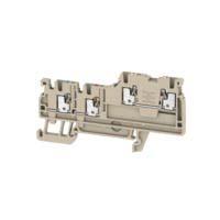 Produktfoto 1 von Weidmüller A Reihenklemmenblock Zweifach Beige, 1.5mm², 250 V / 13.5A