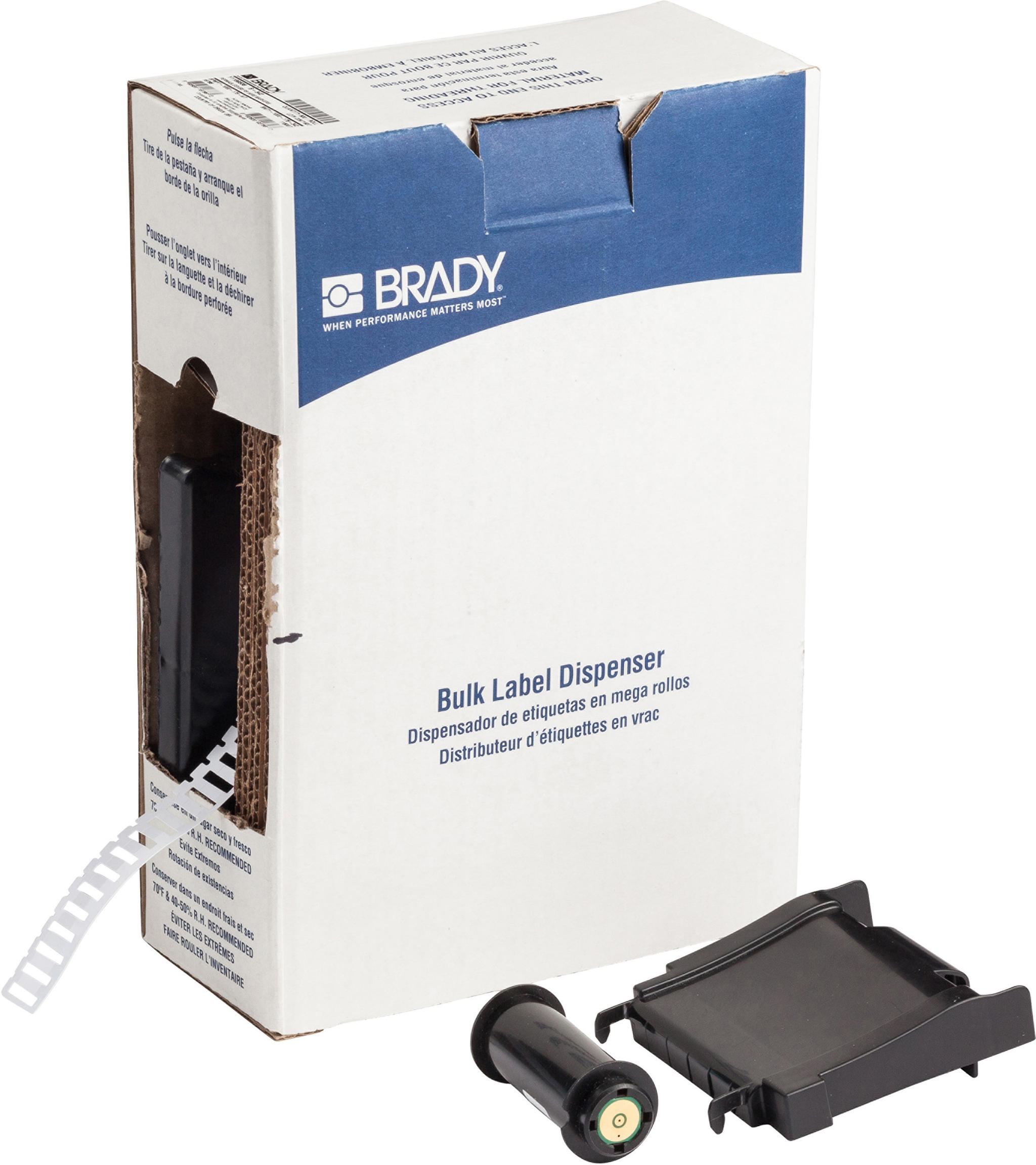 Brady B-7696 DuraSleeve Rigid Tag Kabeletiketten x 12mm für BMP61, BMP71, M611, TLS 2200, TLS-PC LINK, 2500 auf Weiß