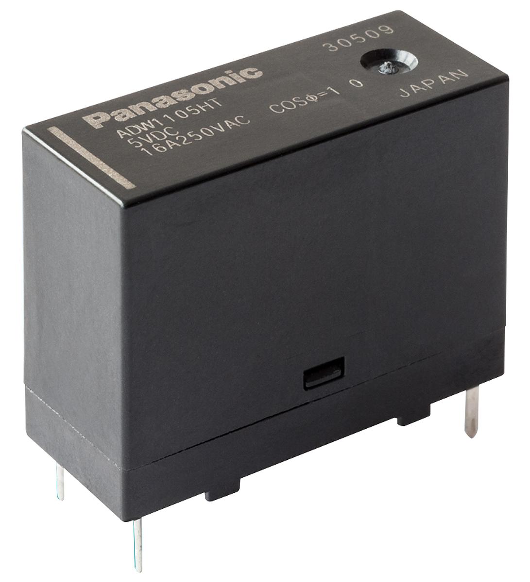 Produktfoto 1 von Panasonic  Bistabiles Relais, Printrelais 1-poliger Schließer 16A 24V dc Spule / 200mW