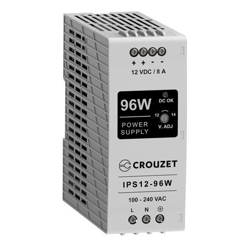 Produktfoto 1 von Crouzet 89452 DIN-Schienen Netzteil DIN-Schienen Netzteil 96W, 90 → 264V ac, 12V dc / 8A