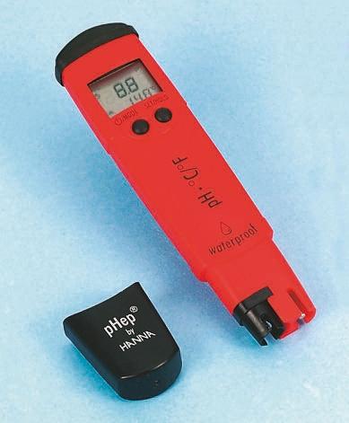 Produktfoto 1 von Hanna Instruments Batterie pH Messgerät, 0.1pH-Wert, 16pH-Wert max., +60 °C max, ISO-kalibriert