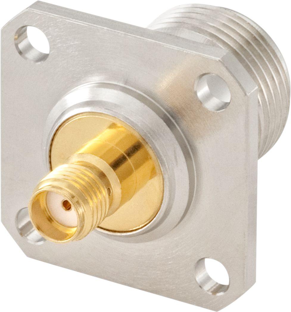 Adapter, SMA - TypeN, 50Ω, Jack - Jack, Gerade, 40GHz