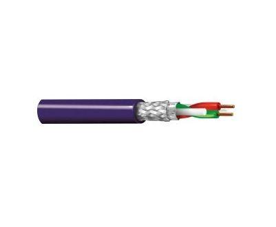 Belden 70105PU Datenkabel, 2-paarig 0,25 mm² Ø 7.8mm, Kupfergeflecht geschirmt PUR isoliert Violett