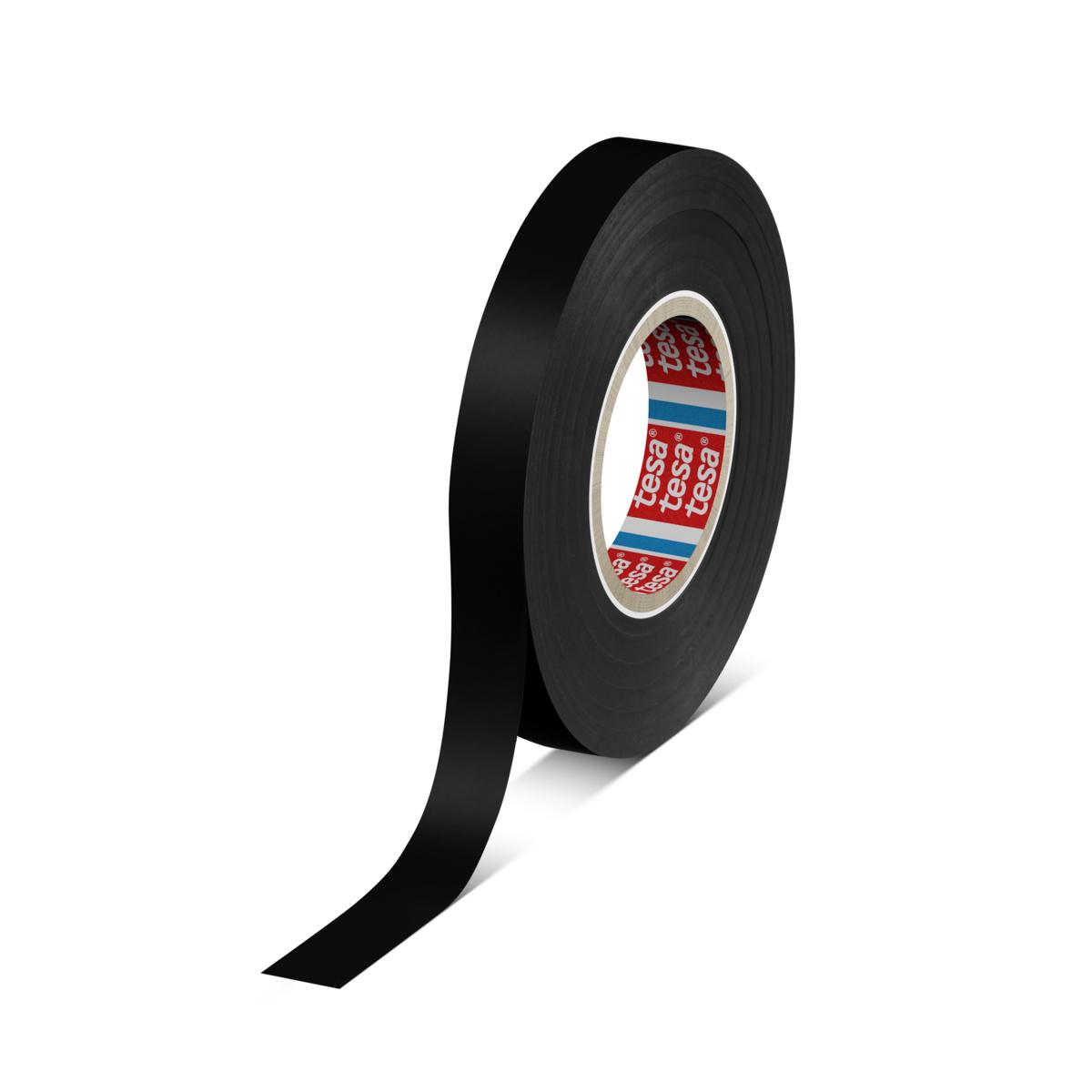 Produktfoto 1 von Tesa Premium Soft Isolierband, PVC Schwarz, 0.126mm x 12mm x 33m