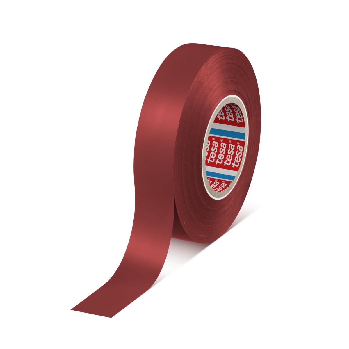 Tesa TESA Isolierband, PVC Rot, 0.126mm x 19mm x 33m