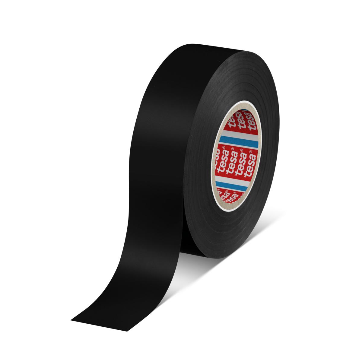 Produktfoto 1 von Tesa Premium Soft Isolierband, PVC Schwarz, 0.126mm x 25mm x 33m