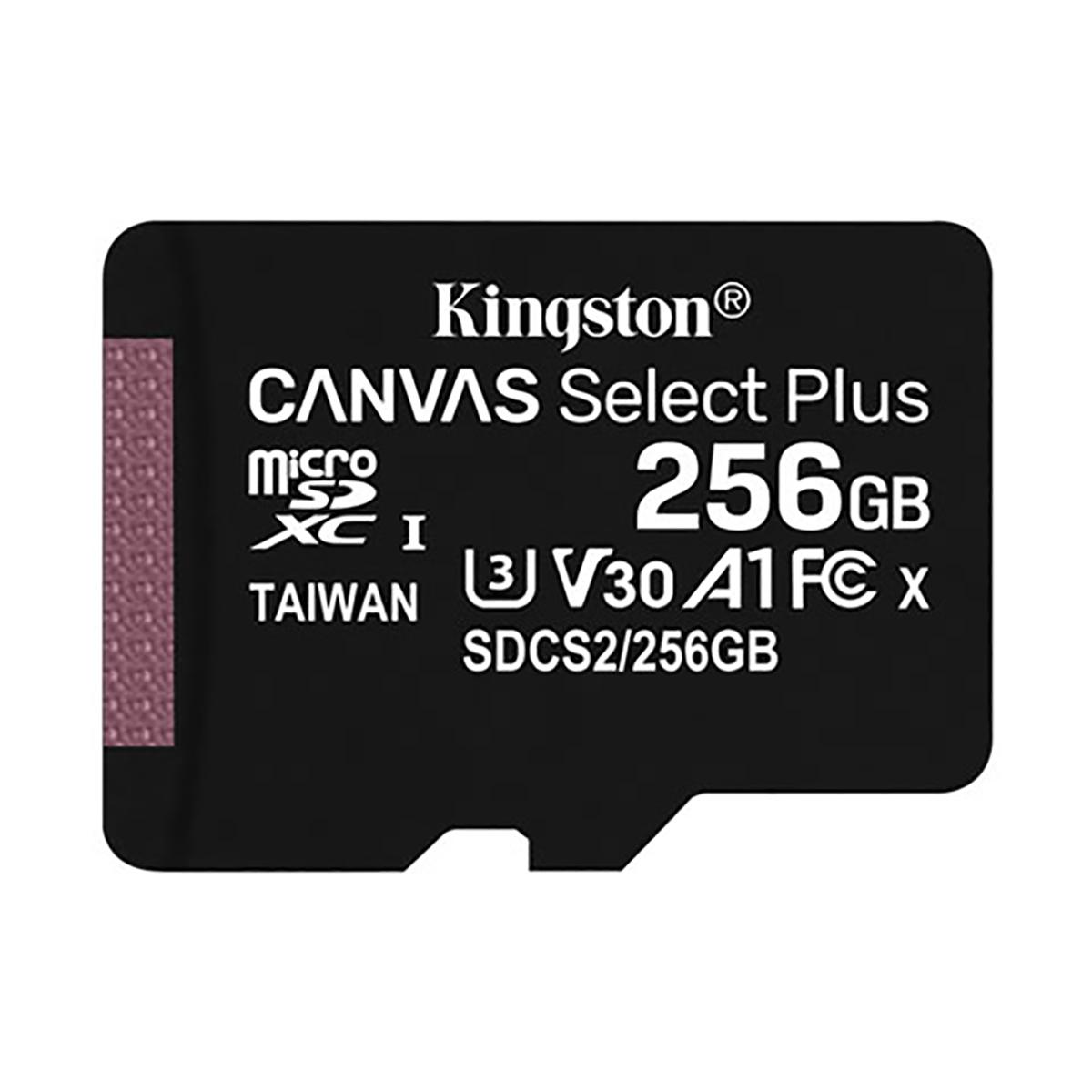 Produktfoto 1 von Kingston Canvas Select Plus MicroSD Micro SD Karte 256 GB Class 10, UHS-I