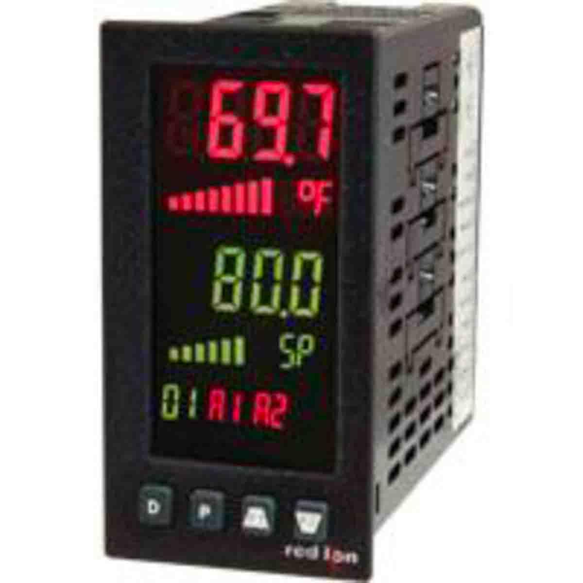 Red Lion PX2CV PID Temperaturregler Tafelmontage, 1 x Analog Ausgang/ Analog Eingang, 21,6 250 V dc, 40 250 V ac, 49.53