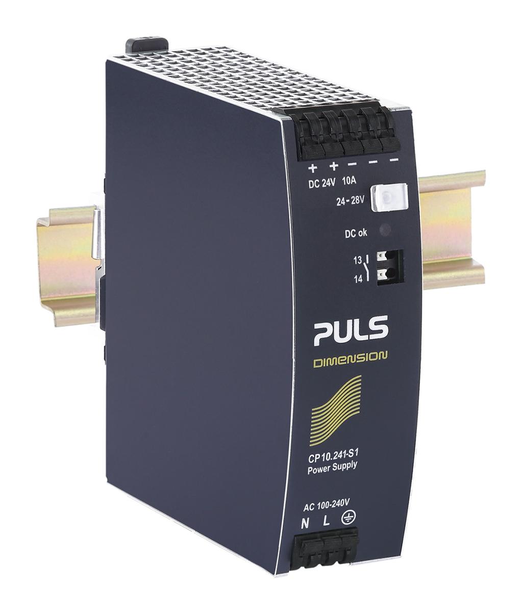 PULS DIMENSION DIN-Schienen Netzteil 240W, 100 → 240V ac, 24V dc / 10A