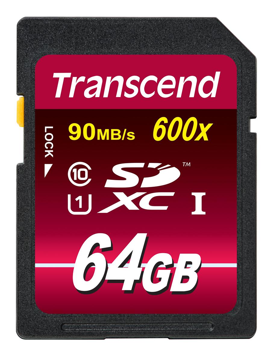 Produktfoto 1 von Transcend Ultimate SDXC SD-Karte 64 GB Class 10, UHS-1 U1, MLC