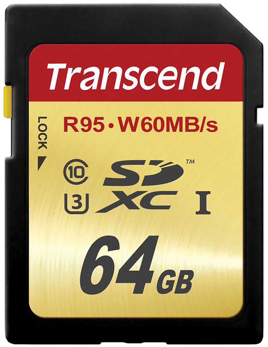 Produktfoto 1 von Transcend Ultimate SDXC SD-Karte 64 GB Class 10, UHS-1 U3, MLC