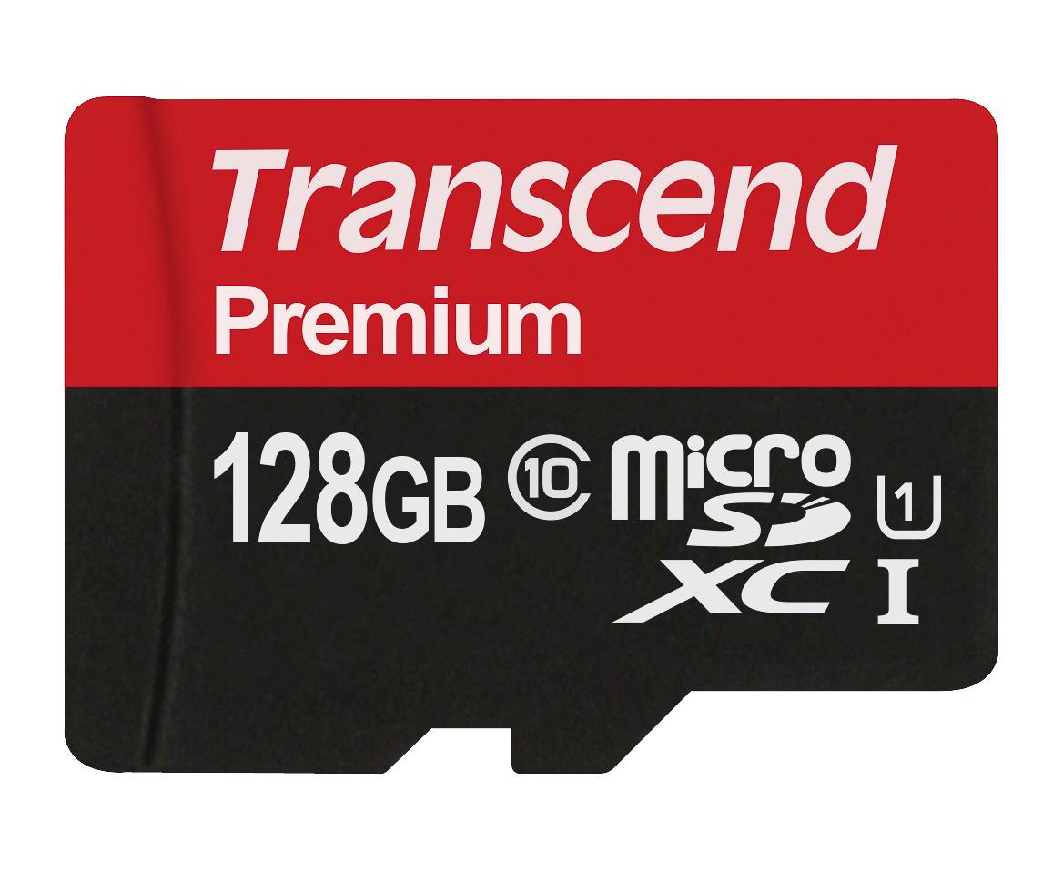 Produktfoto 1 von Transcend Premium MicroSDXC Micro SD Karte 128 GB Class 10, UHS-1 U1