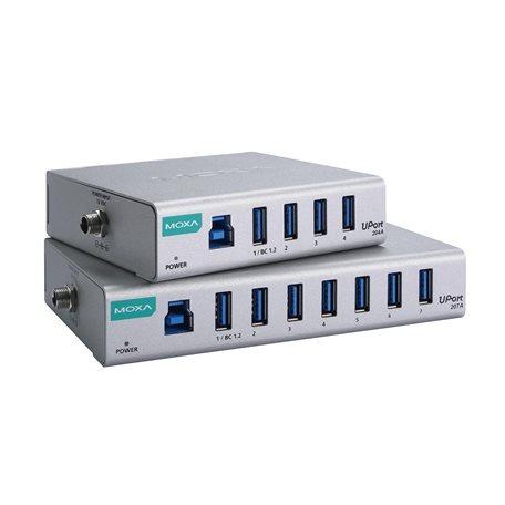 Produktfoto 1 von MOXA, USB 3.2 USB-Hub, 4 USB Ports, USB A, USB B, USB, USB, 100 x 85 x 27mm