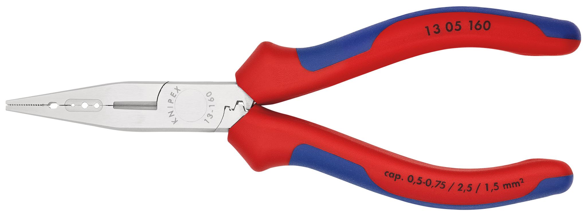 Produktfoto 1 von Knipex 13 05 160 Zange , gebogen 160 mm