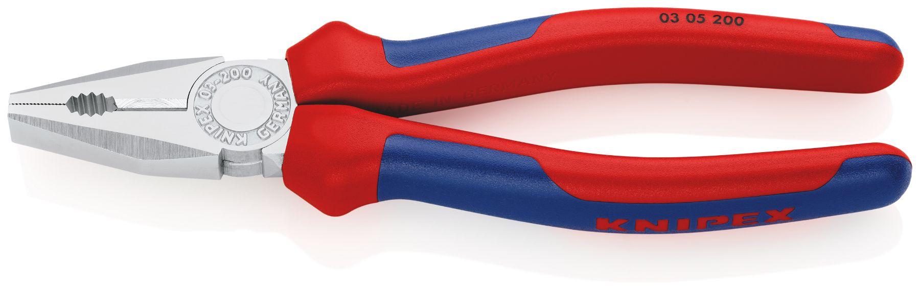 Produktfoto 1 von Knipex Kombizange, gebogen Schneidkraft → 13 mm 205 mm