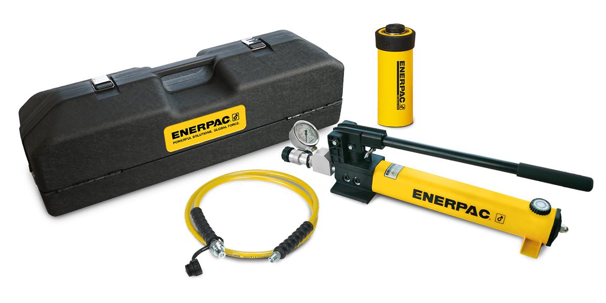 Enerpac RC Universal-Hydraulikzylinder, Einfachbetätigung, Hub 101mm, Hubleistung 15t, eingef.L. 200mm