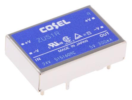 Cosel DC/DC-Wandler 1.56W 5 V dc IN, 12V dc OUT / 130mA 500V ac isoliert