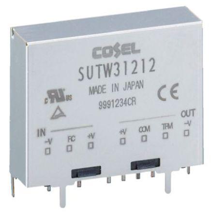 Produktfoto 1 von Cosel SUTW DC/DC-Wandler 3.12W 48 V dc IN, ±24V dc OUT / 130mA 500V ac isoliert