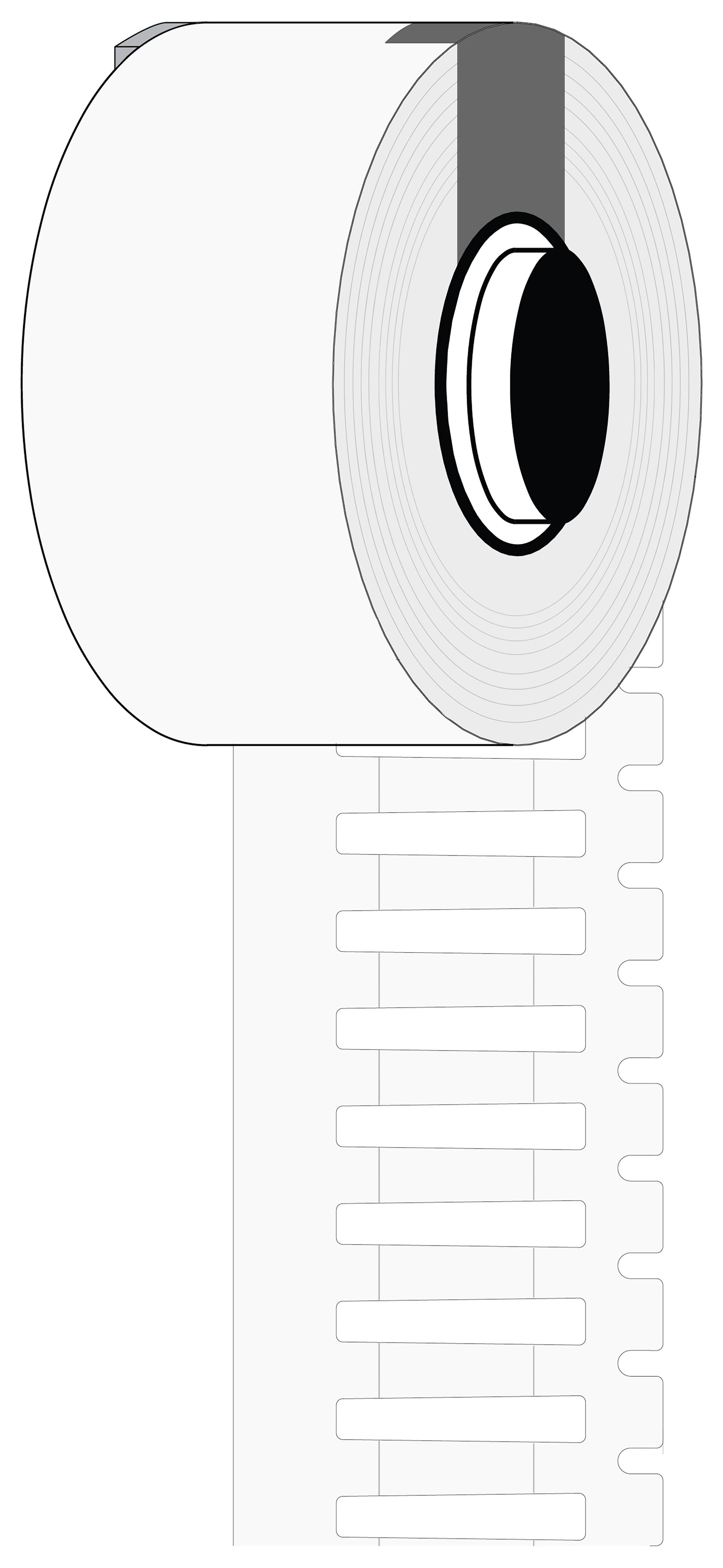 Brady B-7696 DuraSleeve Rigid Tag Kabeletiketten x 12mm für BMP61, BMP71, M611, TLS-PC LINK, 250 auf Weiß Vinyl