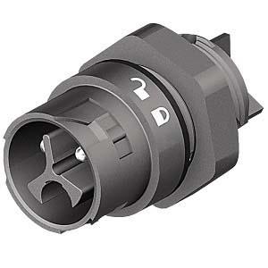 Wieland Stecker RST Mini Schraub-Anschlussleitung, Mini-Steckverbinder, Kontakte: 3, Anz.Ausl. 1, Tafelmontage, 16A,