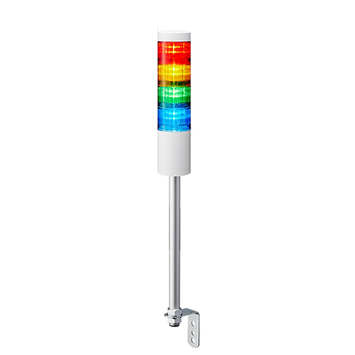 Produktfoto 1 von Patlite LR6 LED Signalturm bis 4-stufig mehrfarbig LED Rot/Gelb/Grün/Blau Dauer 544mm Multifunktion