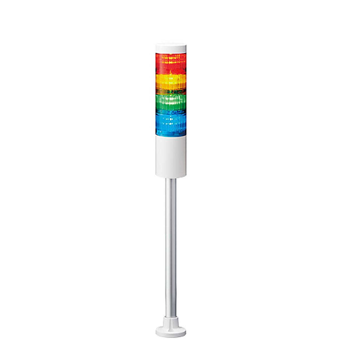 Produktfoto 1 von Patlite LR6 LED Signalturm bis 4-stufig mehrfarbig LED Rot/Gelb/Grün/Blau Dauer 549mm Multifunktion