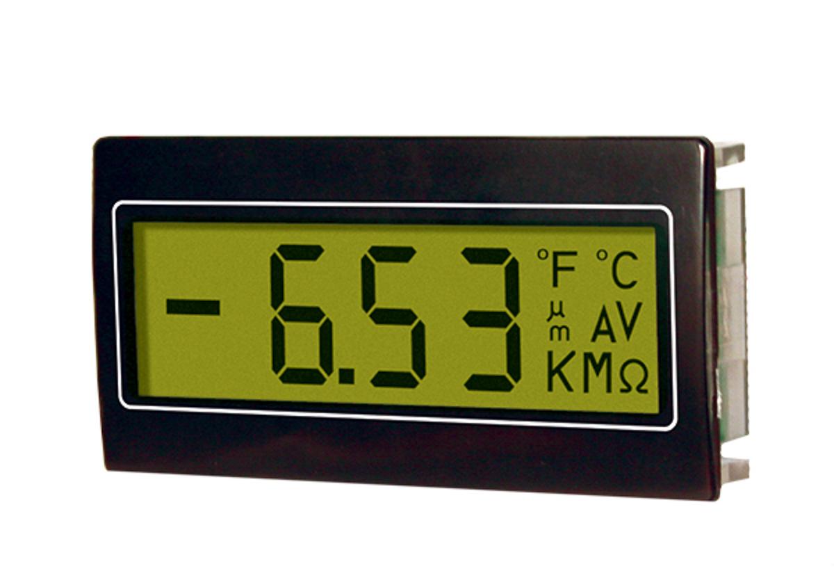 Produktfoto 1 von Trumeter LCD Einbaumessgerät für Spannung H 68mm B 33mm 3.5-Stellen T. 14mm 14 mm Ziffernhöhe