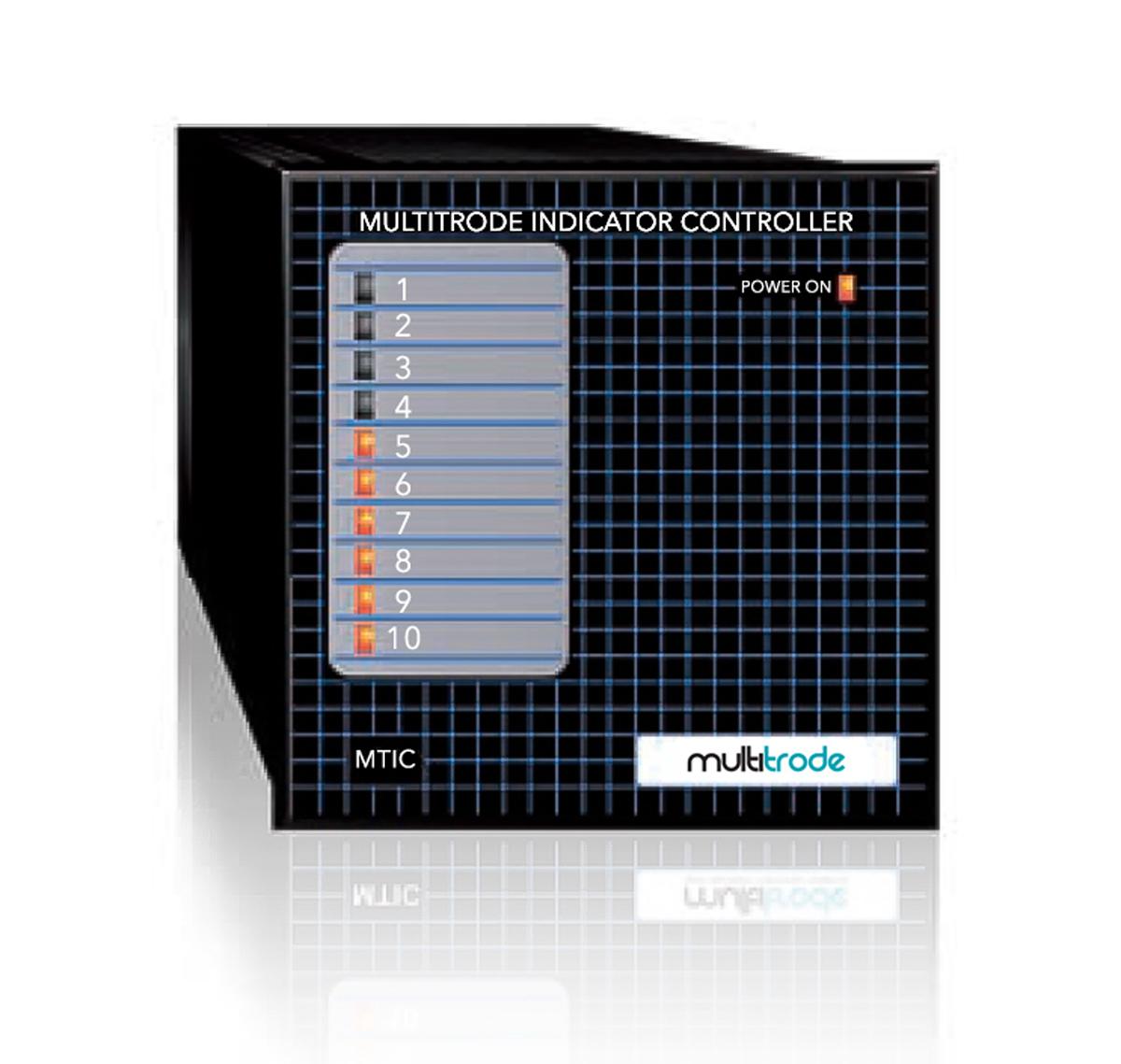 Xylem Niveauregler, Tafel Montage 10 x Eingänge, U Sonde = 10V ac, 24 V dc