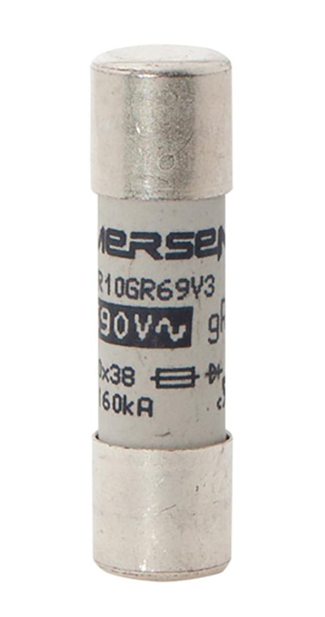 Produktfoto 1 von Mersen Protistor Feinsicherung FF / 3A 10 x 38mm 500 V dc, 690 V ac, 700V ac gR