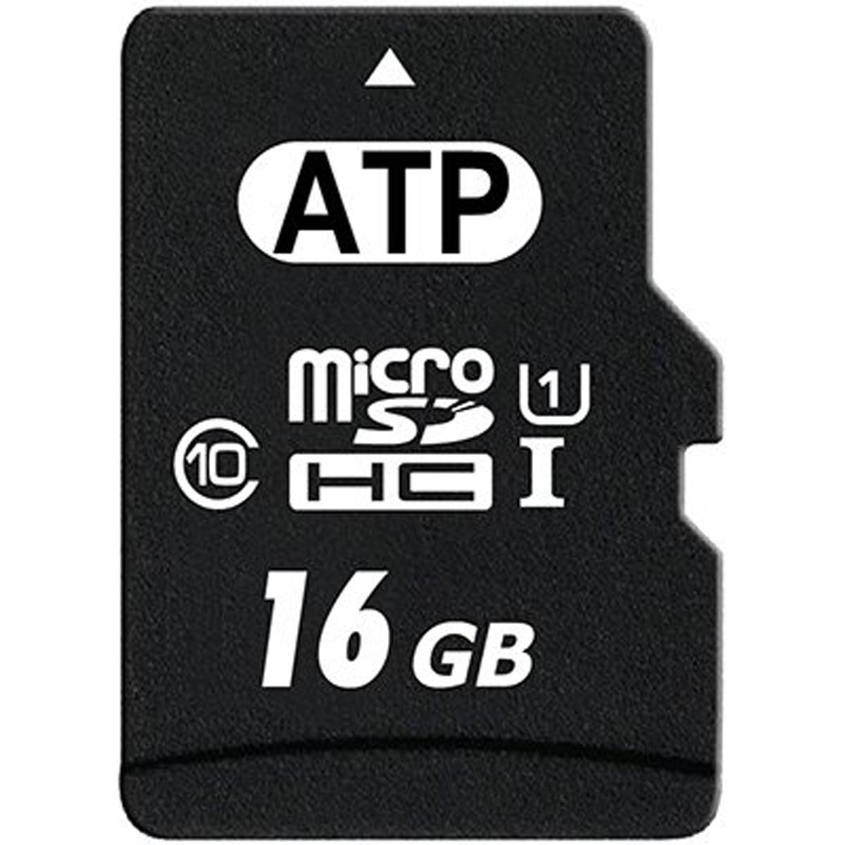 Produktfoto 1 von ATP Micro SDHC Micro SD Karte 16 GB Class 10, UHS-1 U1 Industrieausführung, MLC