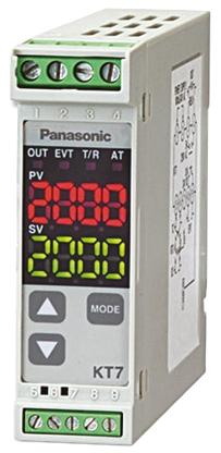 Produktfoto 1 von Panasonic KT7 PID Temperaturregler, 1 x Relais Ausgang, 24 V ac/dc, 22.5 x 75mm