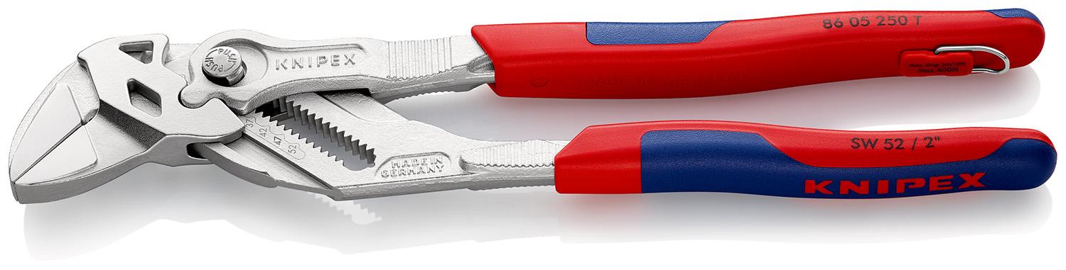 Produktfoto 1 von Knipex Zangenschlüssel / Backen 52mm, gebogen 250 mm, höhensicher