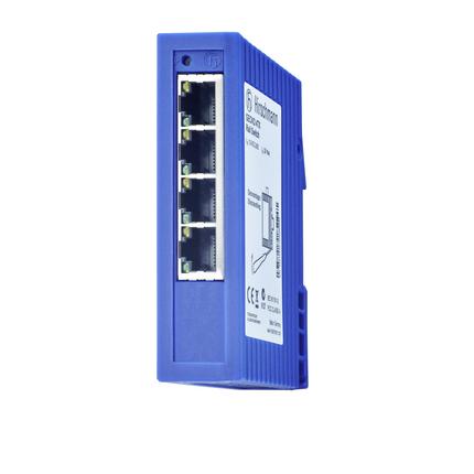 Produktfoto 1 von Hirschmann GECKO Ethernet-Switch, 4 x RJ45 / 100Mbit/s, bis 100m für DIN-Schienen, 9.6 → 32V dc