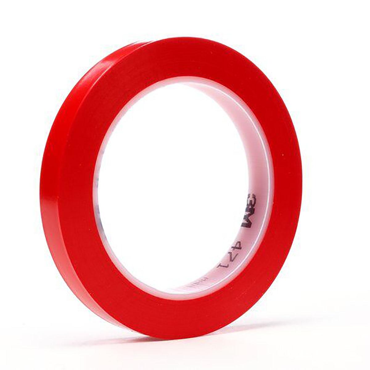 3M Scotch 471 Vinyl Markierungsband Rot Typ Bodenmarkierungsband, Stärke 0.14mm, 19mm x 33m