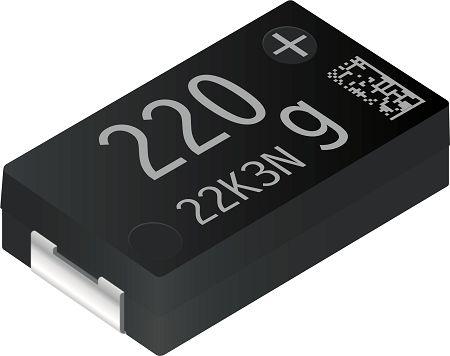 Produktfoto 1 von Panasonic, SMD Elektrolyt Polymerkondensator 220μF / 4V