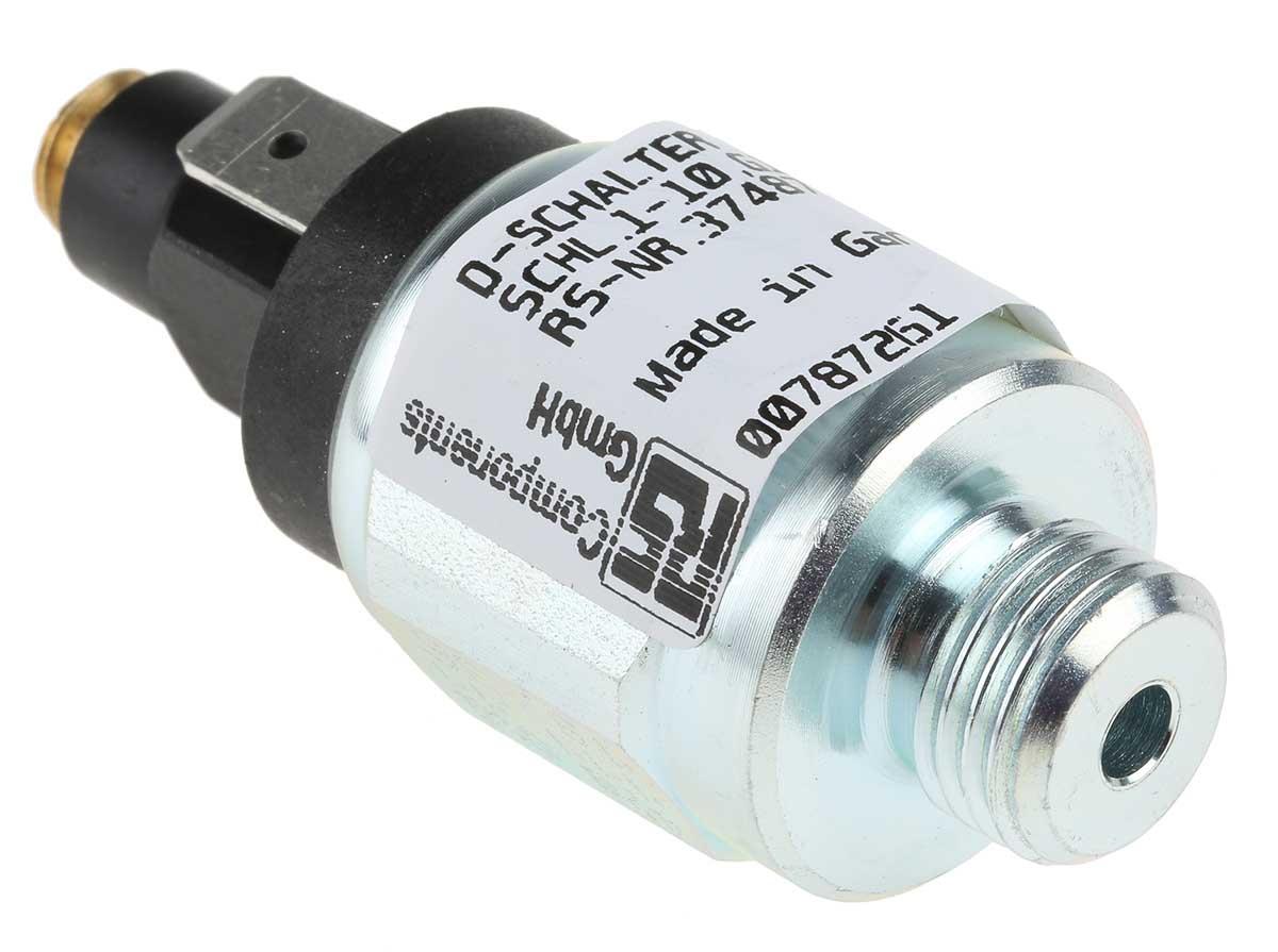 Produktfoto 1 von Bürkert Type 1045 G1/4 Differenz Drucksensor 1bar bis 10bar, Schließer, für Luft, Hydraulikflüssigkeit, Ölemulsion,