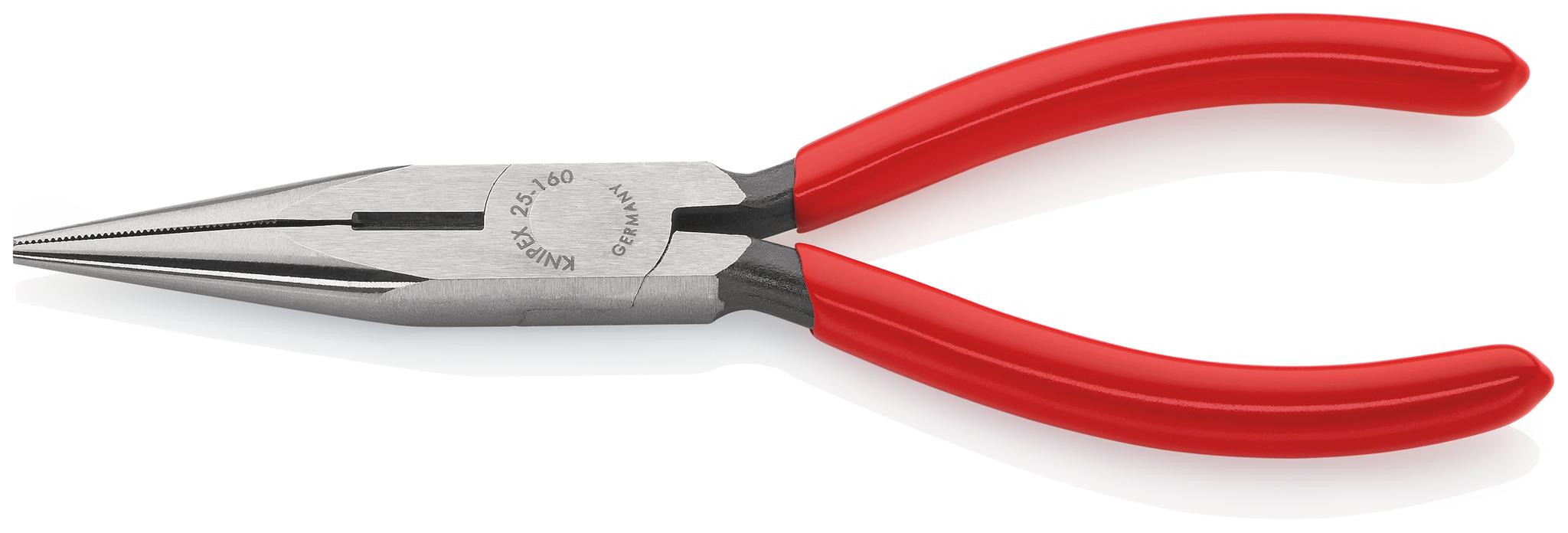 Produktfoto 1 von Knipex Spitzzange / Backen 50mm, gebogen Schneidkraft → Harter Draht: 1,6 mm, mittelharter Draht: 2,5 mm 160 mm